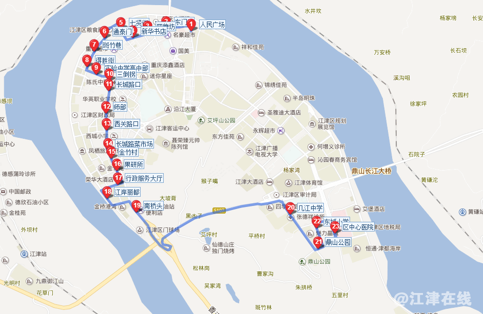 101路  人民广场-中心医院