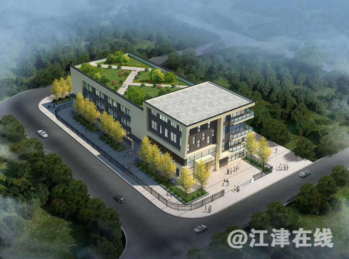 独栋厂房鸟瞰图